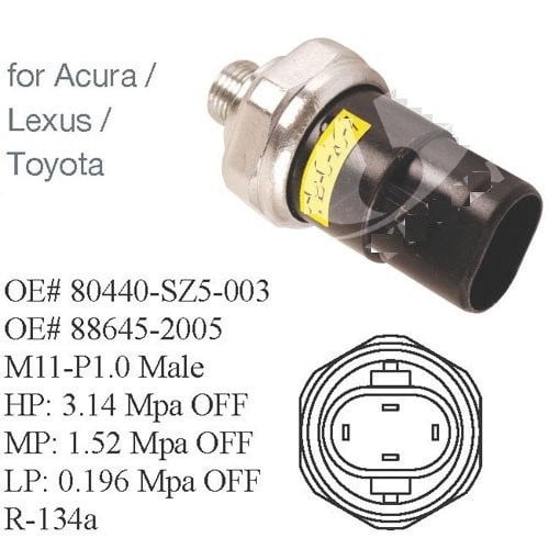 #11166W حساس برشر سوتش / PRESSURE SWITCH TOYOTA LE...