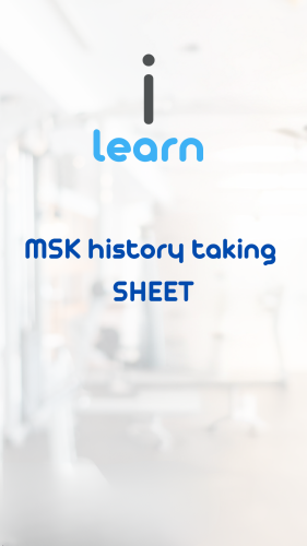 .PT MSK history sheet