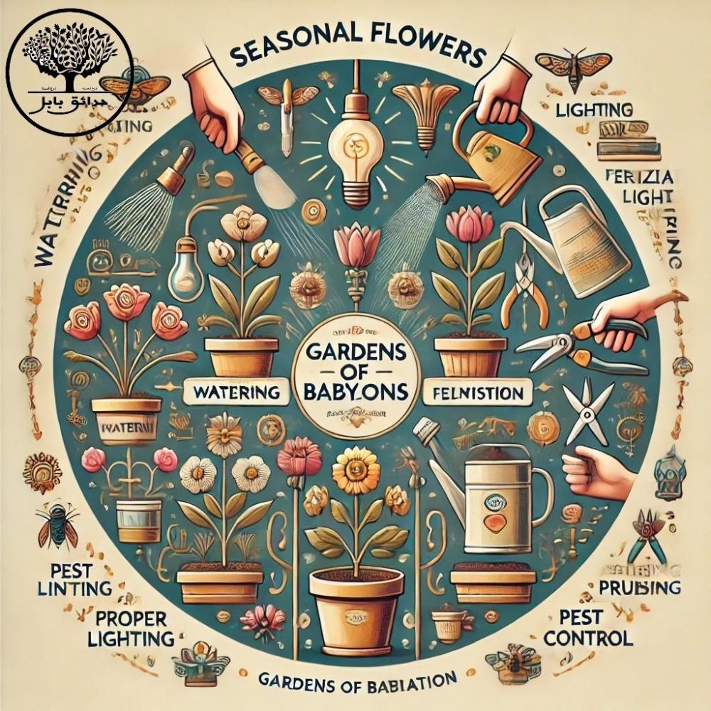 ما هي المعاملات الزراعية للزهور الموسمية