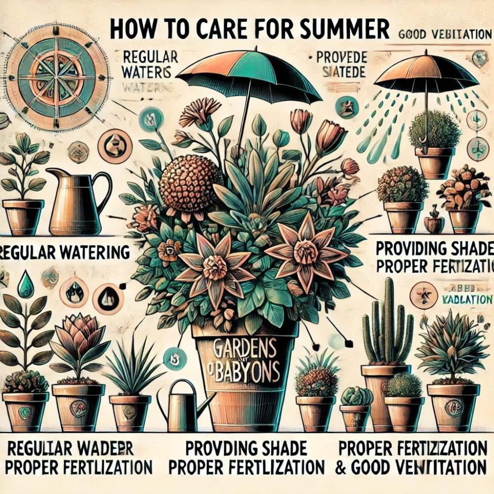 كيفية العناية بالنباتات والاشجار في فصل الصيف