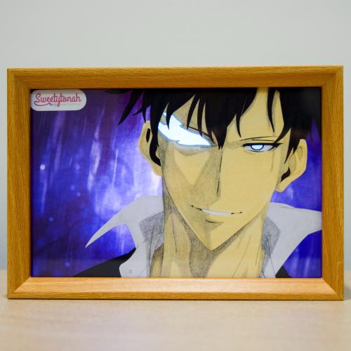 لوحة بفن الورق مع إضائه بشخصية Sung Jin-Woo