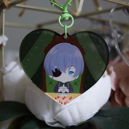 ميدالية اكريلك بوجهين بشخصية (Sulivan و Ciel) من Black Butler
