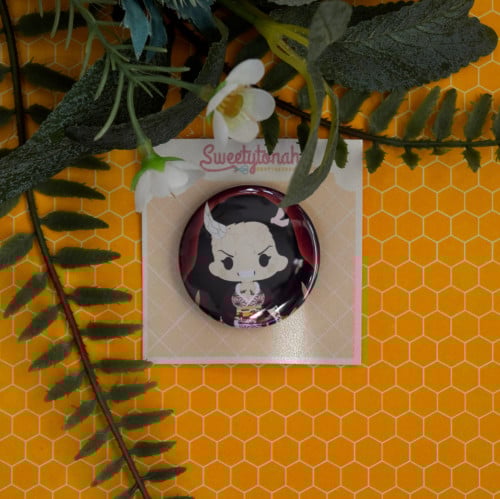 دبوس دائري شكل Nezuko