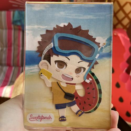 اكريلك بفن الورق بشخصية Yuji Itadori