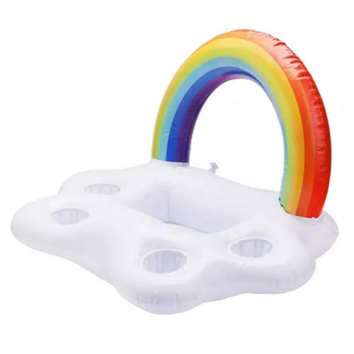 عوامة سباحة قابله للنفخ بتصميم حامل اكواب