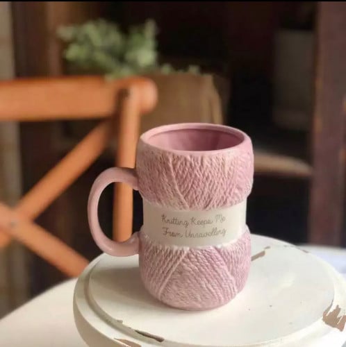 كوب سيراميك  شكل صوف 450 ml