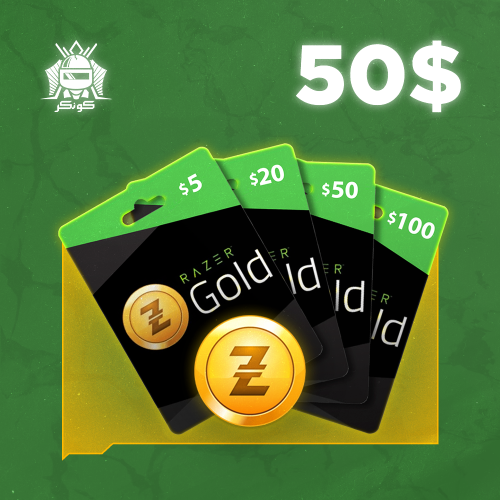 رصيد 50 دولار (ريزر قولد)