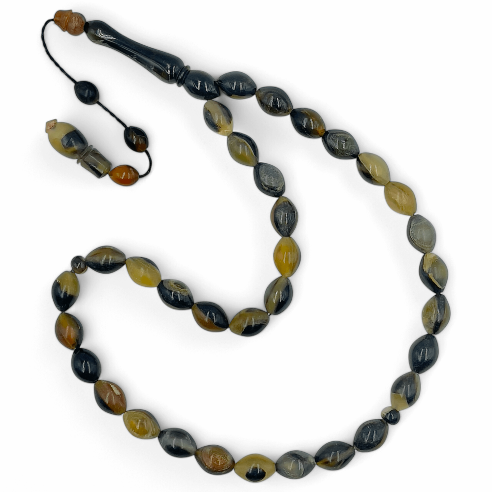 سبحة ظهر سلحفاة (ترسه) 9 ملي - فخامة كلاسيكية لعشاق الذوق الرفيع