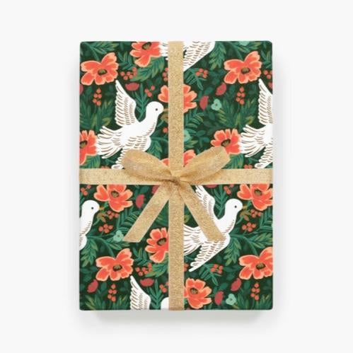 تغليف هدية بورق مطبوع Peace Dove