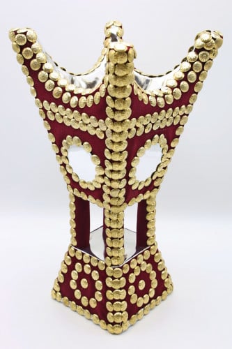 مبخر مراية دائرية كبير  مخمل ( عدة الوان )