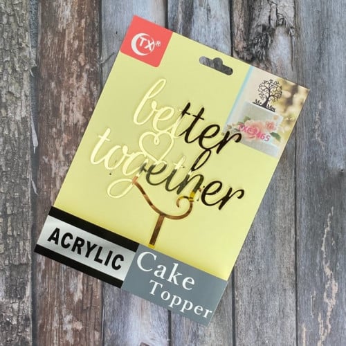 تغريسات Better Together ذهبي مرايا