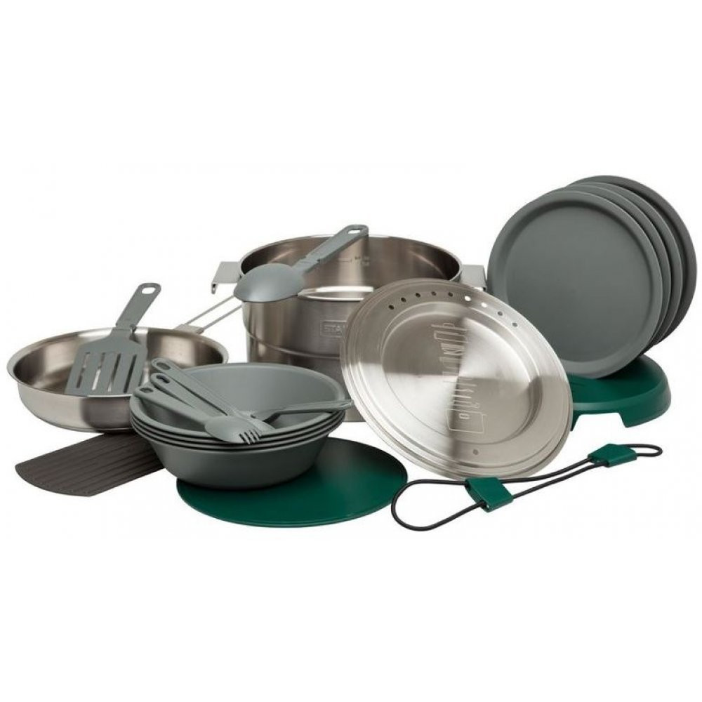 Naturehike New Stainless Steel Cookware Set 3-in-1 Camping Nesting
