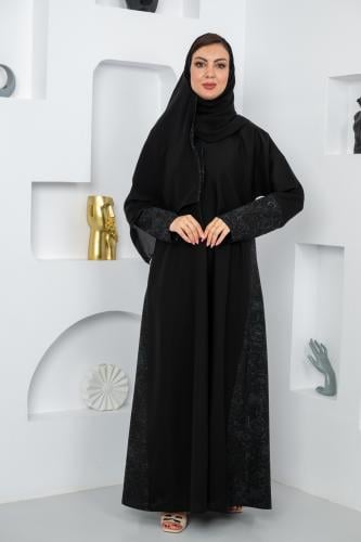 عبايه كريب شك يدوي