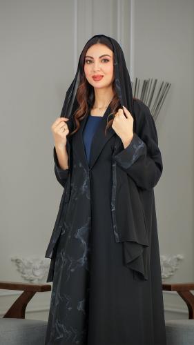 عبايه كريب تطريز