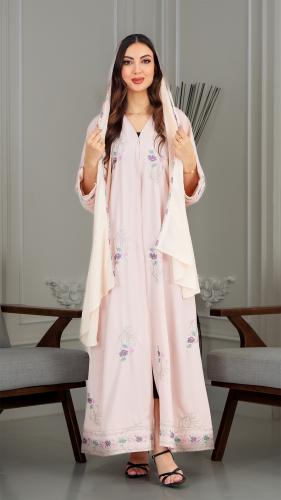 عبايه لنن مطرز