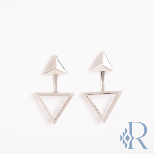 TSE:17 Silver Earrings - حلق فضي