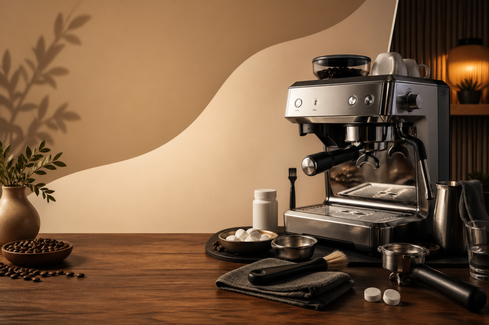 جدول تنظيف مكينة الاسبريسو الصحيح للحفاظ على الأداء