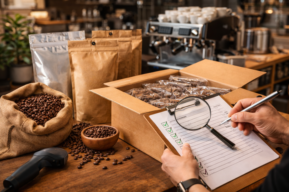 Coffee shop receipt checklist