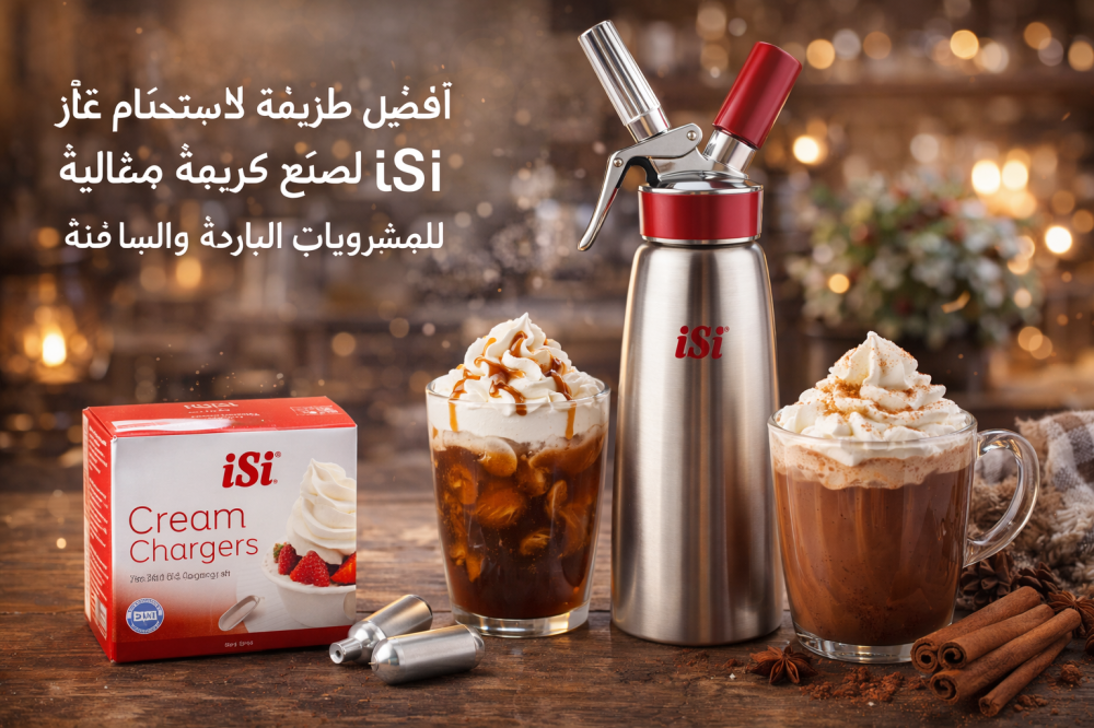 أفضل طريقة لاستخدام غاز iSi لصنع كريمة مثالية للمشروبات الباردة والساخ