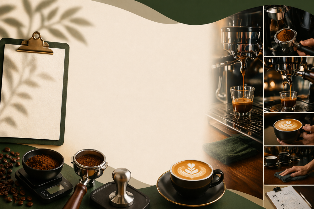 إدارة جودة القهوة في المقهى: SOP للاستخلاص والتقديم