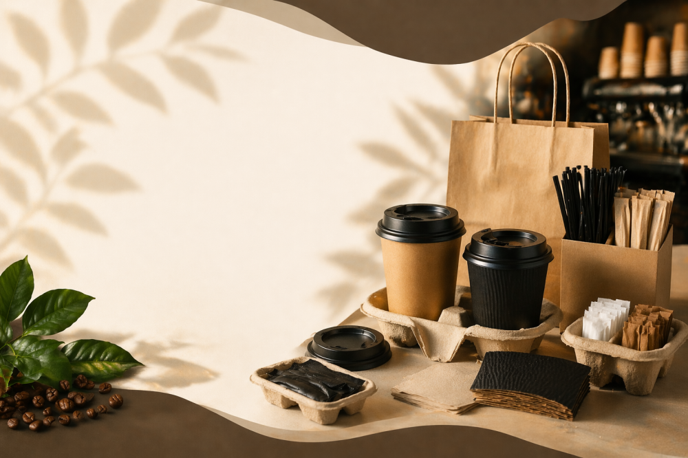أفضل حلول تقديم القهوة للطلبات الخارجية من أكواب وملحقات