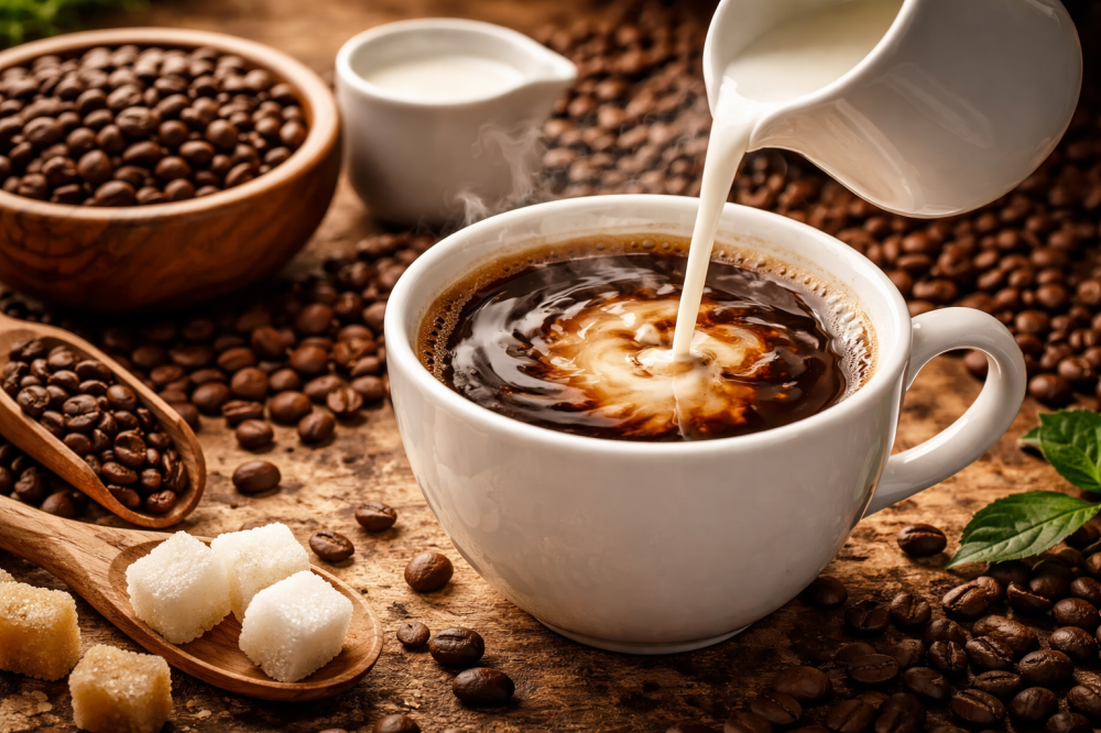 هل يغيّر مبيّض القهوة نكهة البن؟