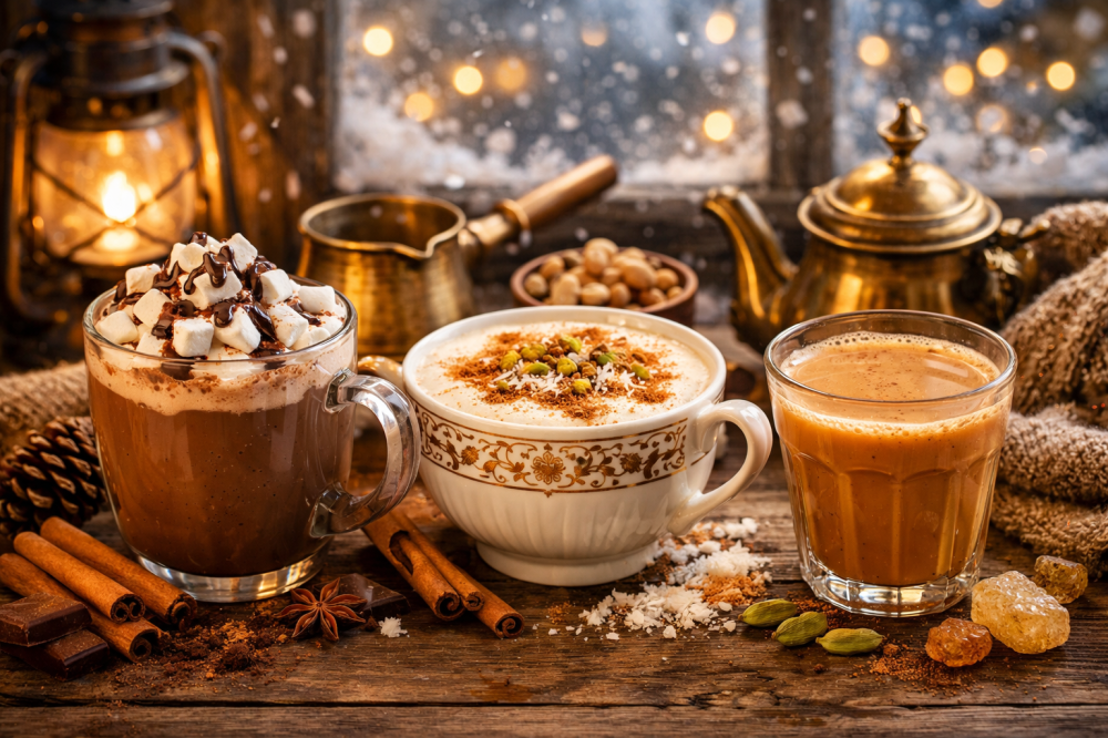 أفضل محليات للمشروبات الشتوية السحلب و الهوت شوكلت و الكرك