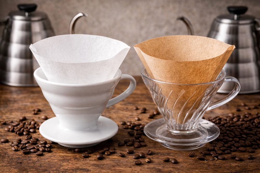 ما الفرق بين فلاتر V60 الأبيض و البني وأيهما أفضل؟