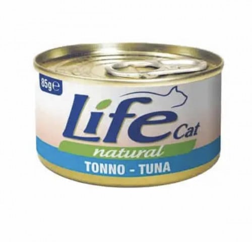 لايف كات طعام رطب للقطط معلبات التونة 85 جرام