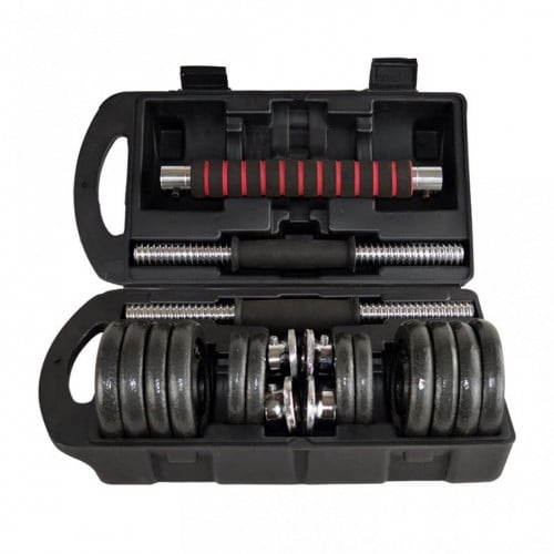 شنطة اثقال 20 كيلو مع بار دمج