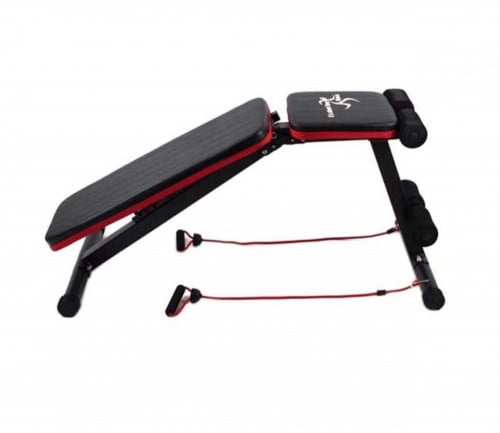 بنش رياضي مع حبال مقاومة