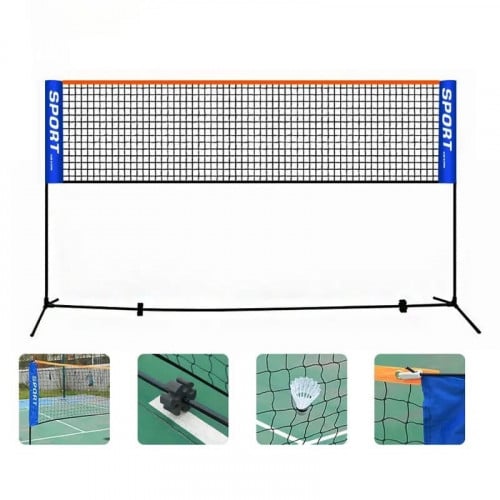 شبك مع اعمدة كرة تنس 3متر