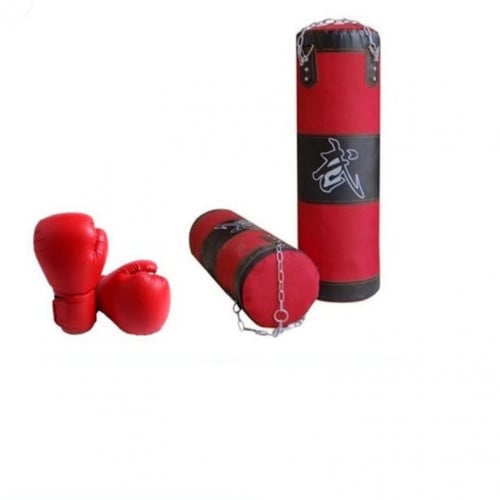 كيس ملاكمة مع القفاز