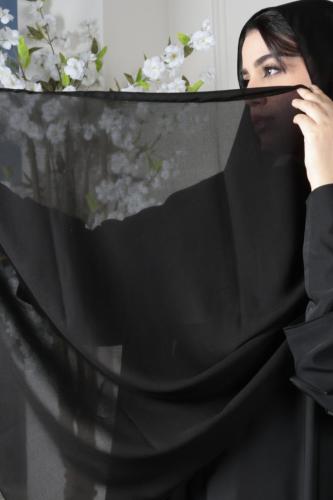 طرحه أسود سادة