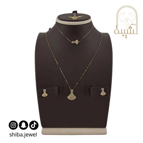 طقم ذهب عيار 18