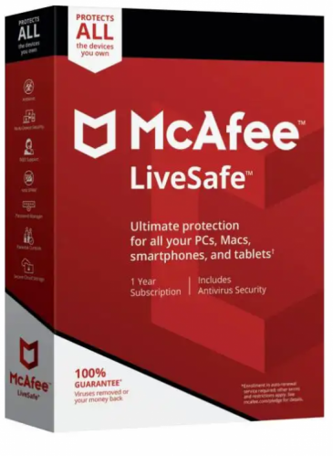 مكافي لايف سيف | McAfee Live Safe