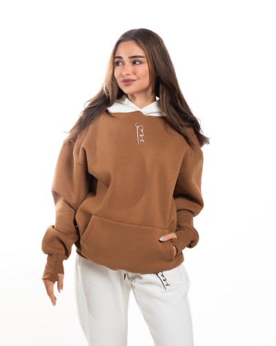 Oversized Brown hoodie - unisex