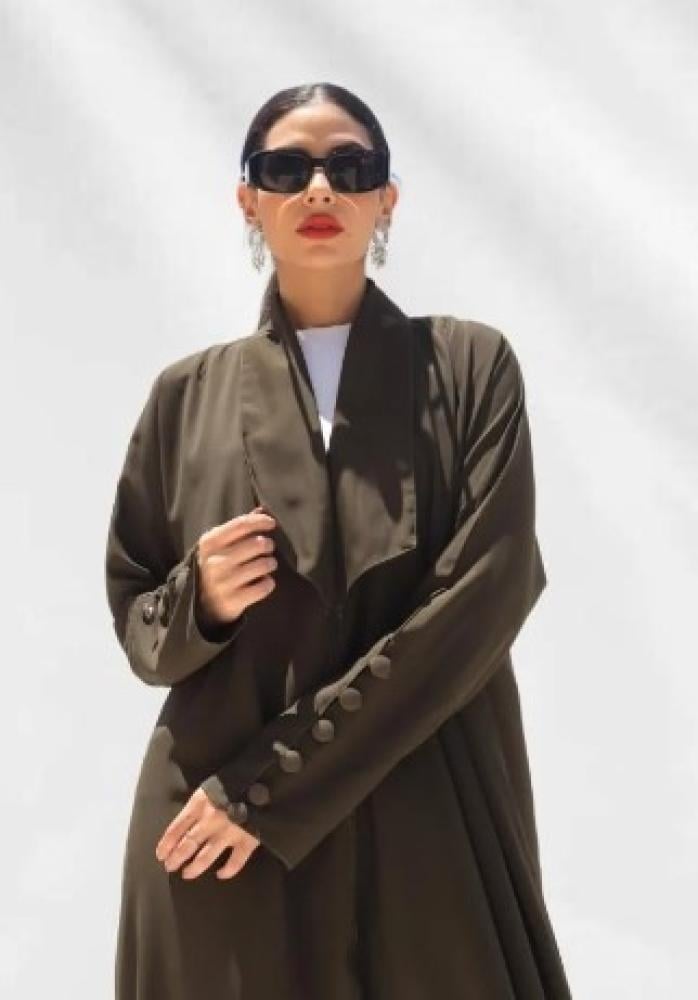 عبايات لون زيتي