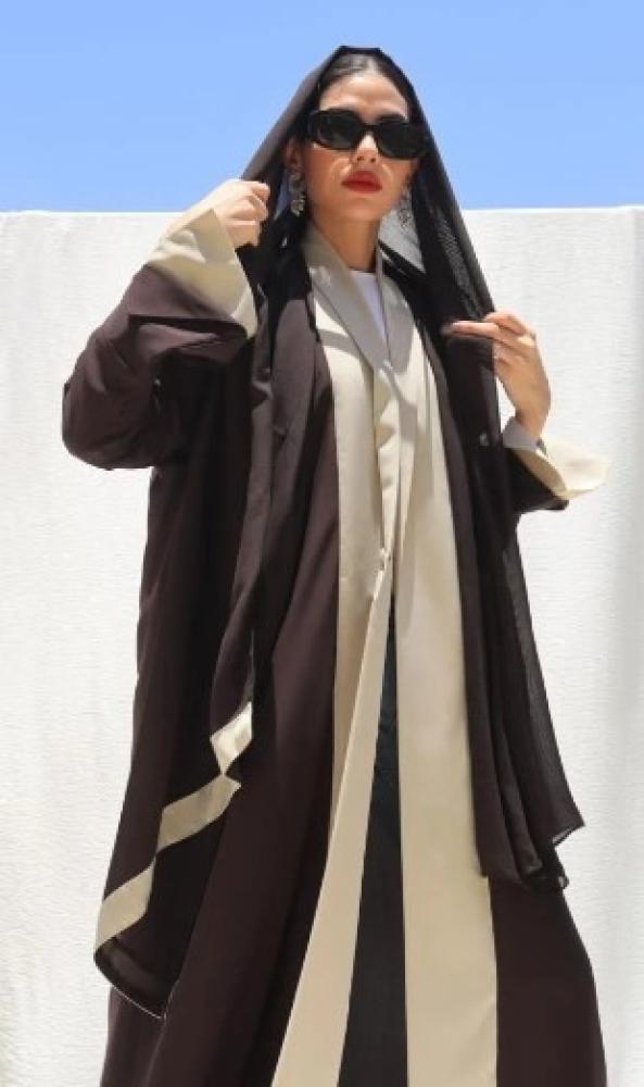 Abaya dress with mesh