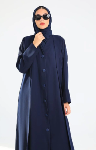 what color hijab goes with navy blue dress Navy Blue Hijab Dress 4424-08