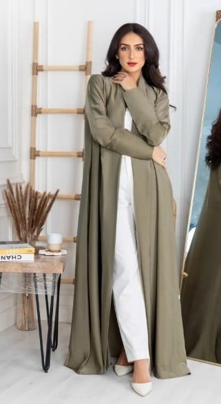 عباية شيفون طبقتين