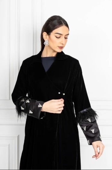 Chic black abayas for girls