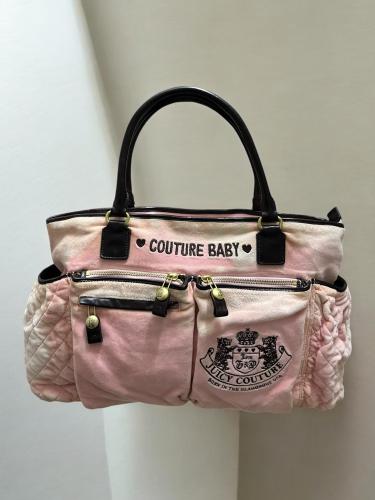 JUICY COUTURE BABY GIRL BAG PINK VELOUR