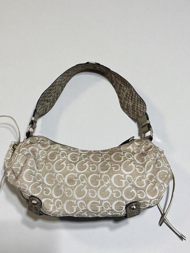 Guess Beige Metallic Handbag