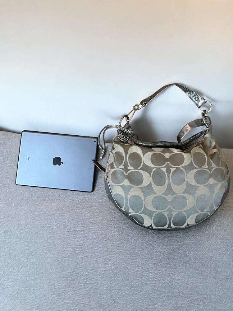 Coach Madison Op Art Hailey Hobo Shoulder Bag Satin - Thrift an thrive
