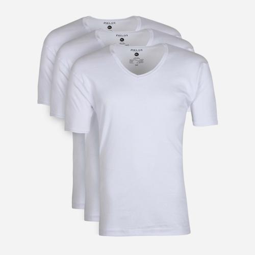 MEN V-NECK HALF SLEEVE T-SHIRT 3 PIECES