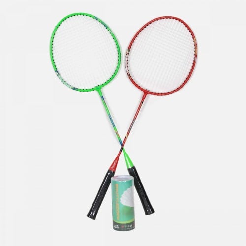 NSPORT FULL STL 2 T JOINT BADMINTON RACKET+3 PLSTK NSPORT FULL STL 2 T JOINT BADMINTON RACKET+3 PLSTK