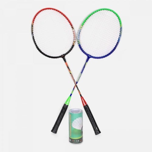 NSPORT ALMN+STL 2 T JOINT BADMINTON RACKET+3 PLSTK