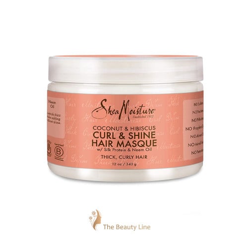 Shea Moisture Coconut Hibiscus Curl Shine Mask for Curly Hair 384ml
