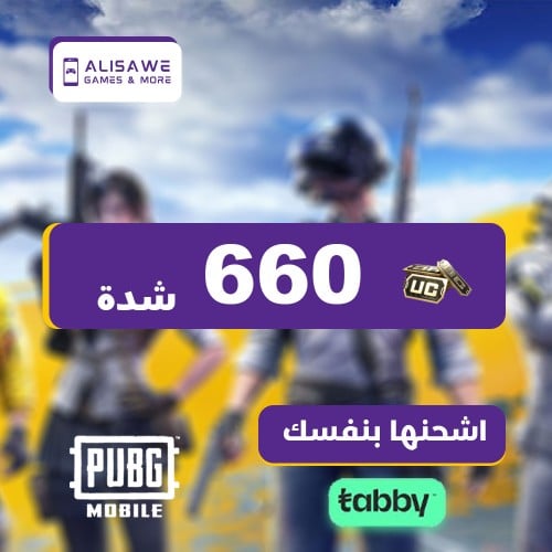 كود شدات ببجي-660 شدة